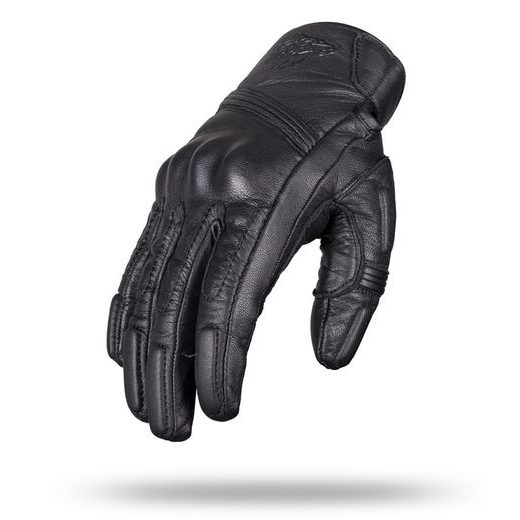 WOLF SANDOR BLACK KOŽENÉ RUKAVICE NA MOTORKU