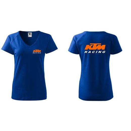 DÁMSKÉ TRIKO S MOTIVEM KTM RACING 2 - KRÁLOVSKY MODRÉ