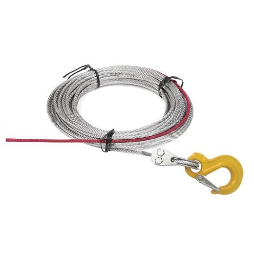 WIRE ROPE W/STOPPER & HOOK