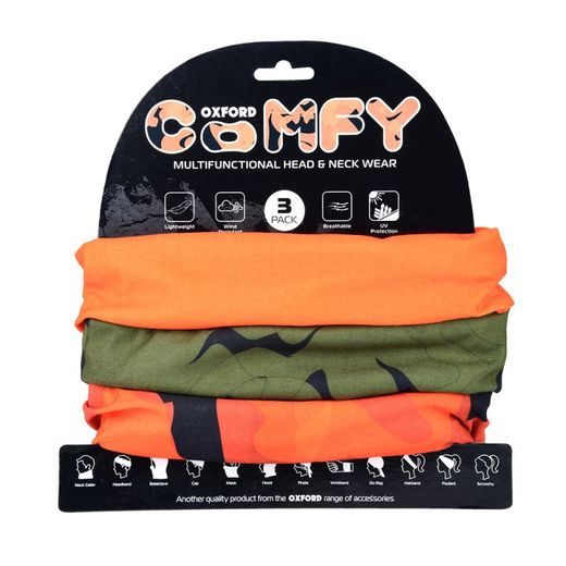 SADA MULTIFUNKČNÍCH ŠÁTKŮ OXFORD COMFY HAVOC ORANGE ŠÁTEK NW148