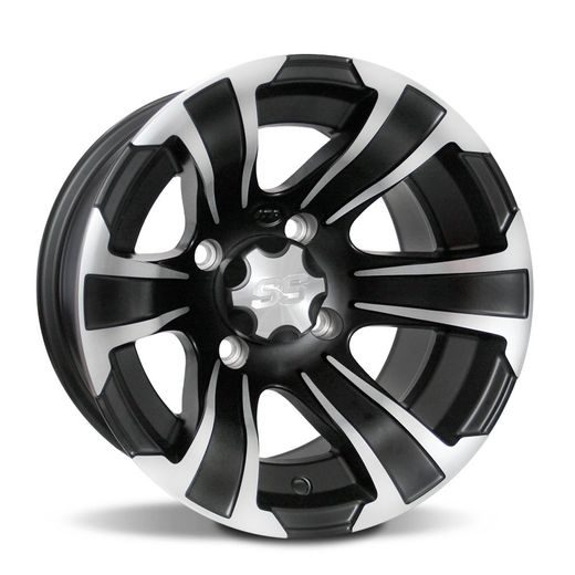 ITP SS312, 12X7 (2+5) MATTE BLACK W/ MACHINED 4/110