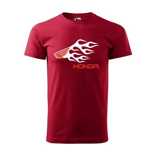 PÁNSKÉ TRIKO S MOTIVEM HONDA FLAMES - ČERVENÉ