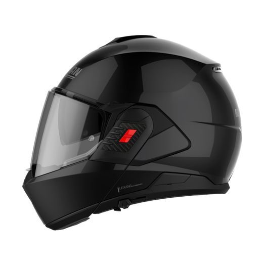 MOTO HELMA NOLAN N120-1 CLASSIC N-COM GLOSSY BLACK 3