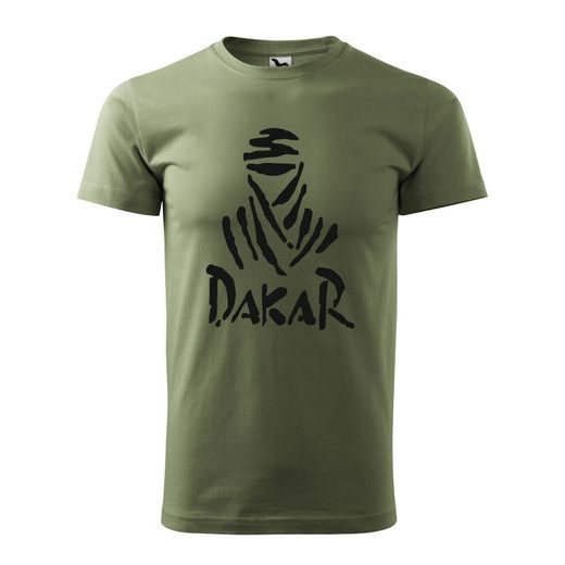 PÁNSKÉ TRIKO S MOTIVEM DAKAR 1 - KHAKI