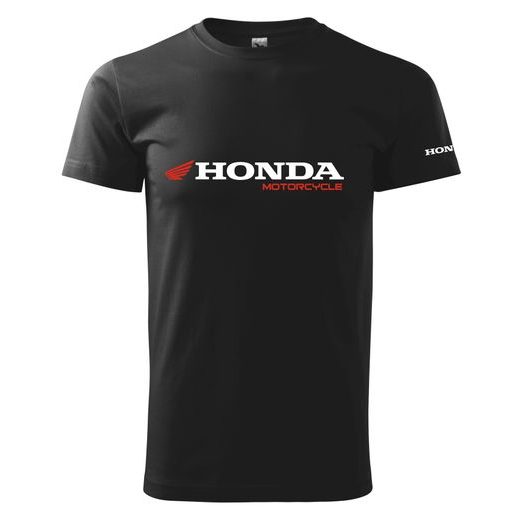 PÁNSKÉ TRIKO S MOTIVEM HONDA MOTORCYCLE - ČERNÉ