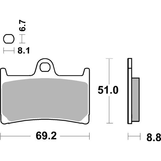 BRZDOVÉ DESTIČKY BREMBO 07YA23SR