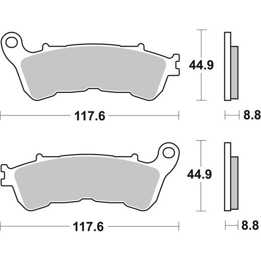 BRZDOVÉ DESTIČKY BREMBO 07063XS