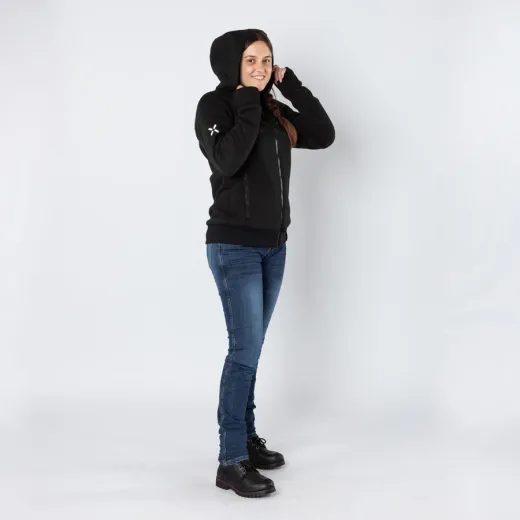 DÁMSKÁ KEVLAROVÁ MIKINA IXS RAPID 1.0 X2-343605 ČERNÁ