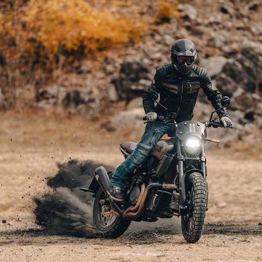 KOŽENÁ BUNDA NA MOTORKU 4SR COOL EVO BROWN