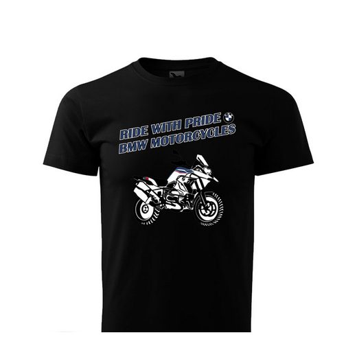 PÁNSKÉ TRIKO S MOTIVEM BMW MOTORCYCLES ENDURO - ČERNÉ