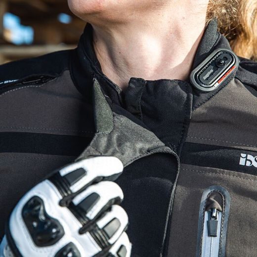 DÁMSKÁ BUNDA NA MOTORKU IXS PACORA-ST X55045 ČERNO-ŠEDÁ