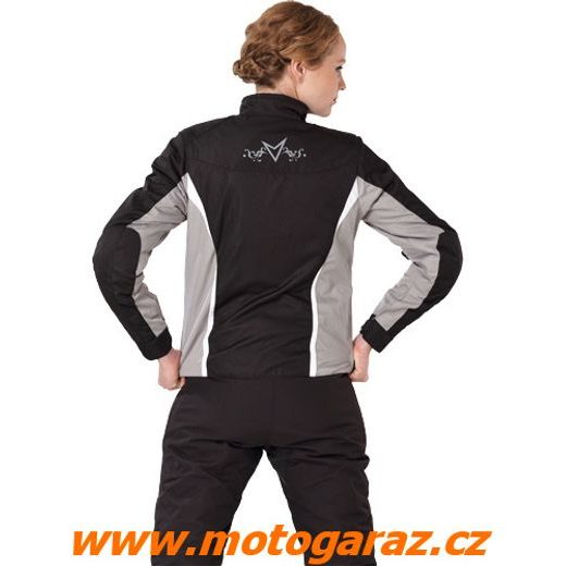 DÁMSKÁ BUNDA NA MOTORKU NERVE UNIQUE STAR SILVER