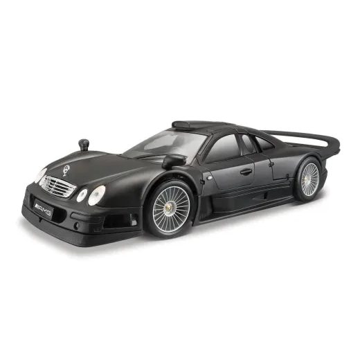 MAISTO - MERCEDES-BENZ CLK-GTR (STREET VERSION), MATNĚ ČERNÁ, 1:18