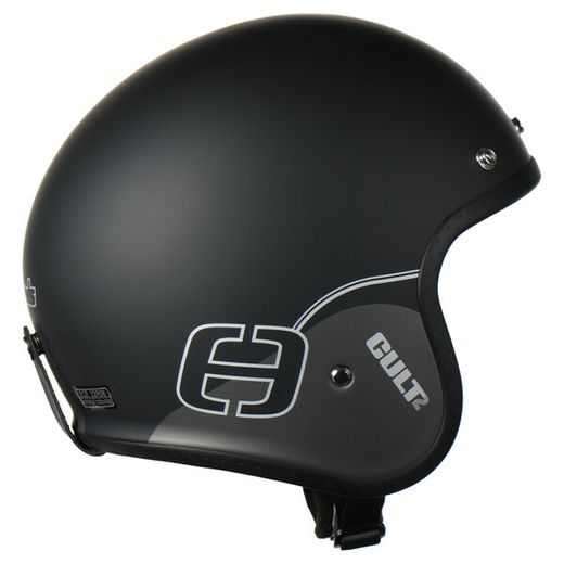 JET HELMA NA MOTORKU SE SLUNEČNÍ CLONOU SPEEDS CULT 2 - ČERNÁ/TITAN/STŘÍBRNÁ MATNÁ