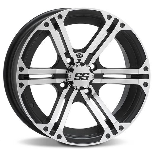 ITP SS212, 14X8 (5+3) MACHINED W/BLACK 4/156