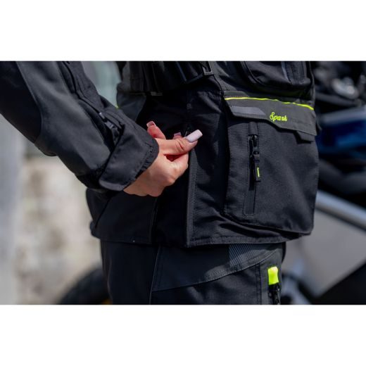 DÁMSKÁ TEXTILNÍ MOTO BUNDA SPARK NEVADA LADY - FLUO