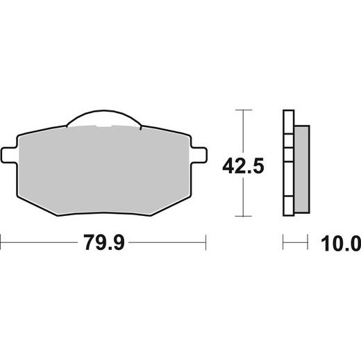 BRZDOVÉ DESTIČKY BREMBO 07YA1909 CC ROAD
