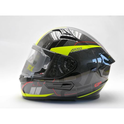 INTEGRÁLNÍ HELMA AXXIS RACER GP CARBON SV SPIKE LESKLÁ FLUO