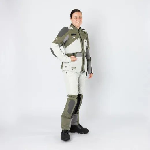 DÁMSKÁ BUNDA IXS VENTURE-AIR 1.0 X2-051605 OLIVOVÁ-SVĚTLE ŠEDÁ