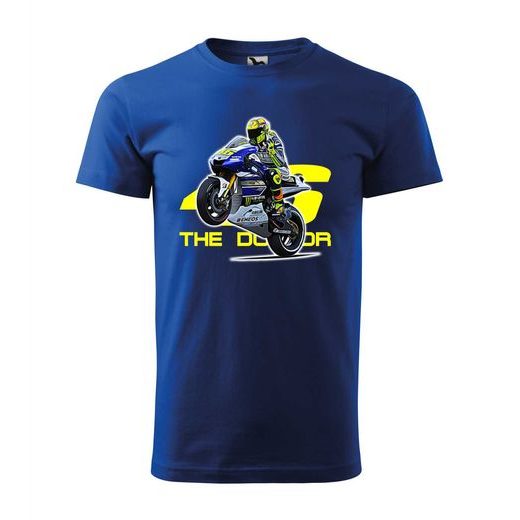 PÁNSKÉ TRIKO S MOTIVEM THE DOCTOR RACE - KRÁLOVSKY MODRÉ