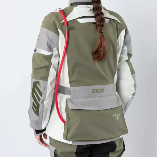 DÁMSKÁ BUNDA S LAMINOVANOU MEMBRÁNOU IXS VENTURE-STX 1.0 X2-011605 SVĚTLE ŠEDÁ-OLIVOVÁ