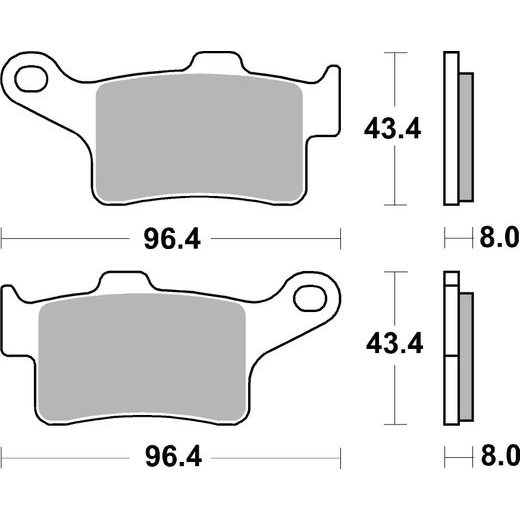 BRZDOVÉ DESTIČKY BREMBO 07GR88SA