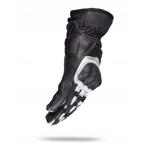 WOLF BANDIT WHITE KOŽENÉ RUKAVICE NA MOTORKU