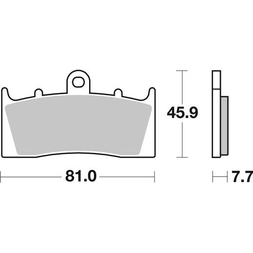 BRZDOVÉ DESTIČKY BREMBO 07KA26SA