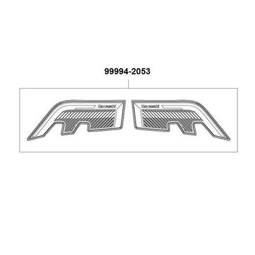 KNEE PAD KAWASAKI (BLACK)