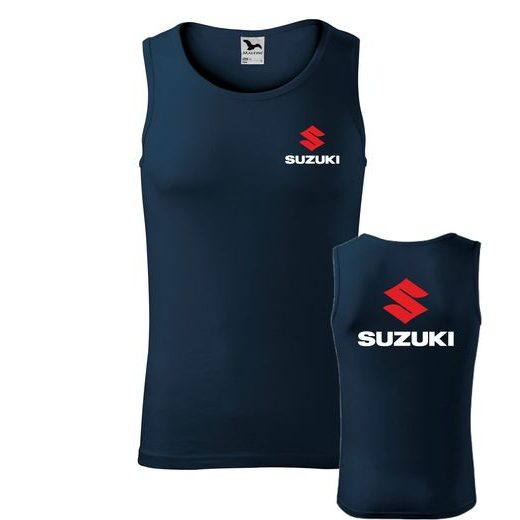 PÁNSKÉ TÍLKO S MOTIVEM SUZUKI - TMAVĚ MODRÉ