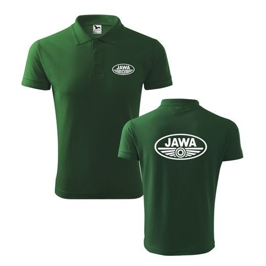PÁNSKÉ POLO S MOTIVEM JAWA - ZELENÉ