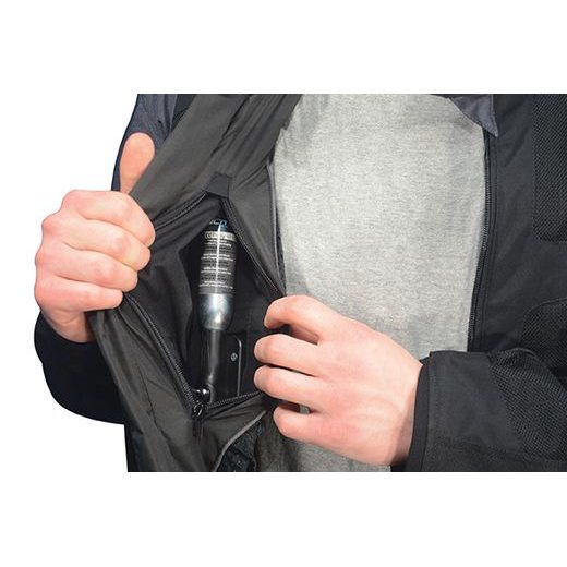 TEXTILNÍ LETNÍ AIRBAGOVÁ BUNDA HELITE VENTED MODROŠEDÁ