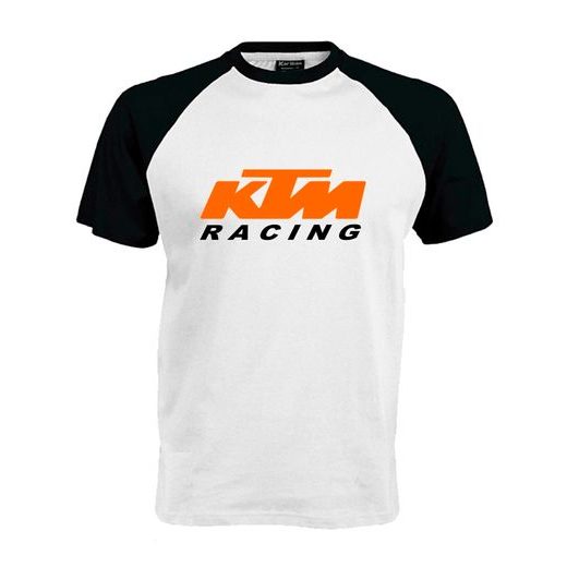 PÁNSKÉ TRIKO S MOTIVEM KTM RACING 4 - ČERNO/BÍLÉ