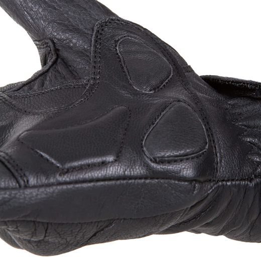 WOLF FORZA BLACK KOŽENÉ RUKAVICE NA MOTORKU