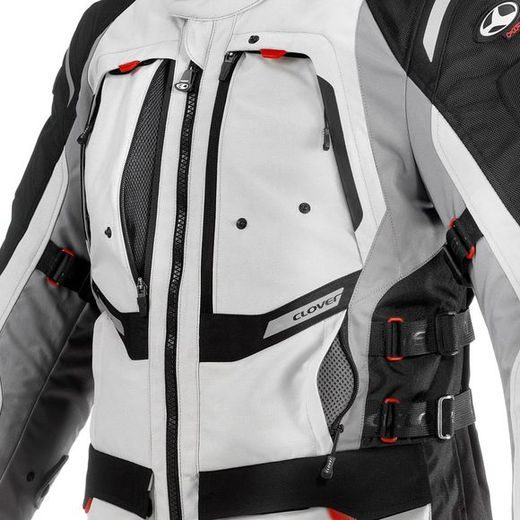 BUNDA NA MOTORKU CLOVER GTS-3 AIRBAG BLACK/GREY