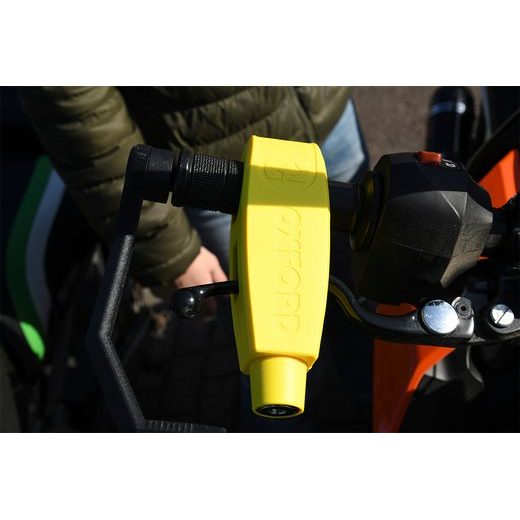 ZÁMEK BRZDOVÉ PÁČKY OXFORD LEVER LOCK - ŽLUTÝ LK301