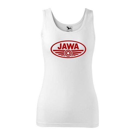 DÁMSKÉ TÍLKO S MOTIVEM JAWA 1 - BÍLÉ