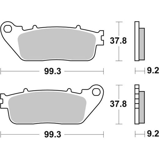 BRZDOVÉ DESTIČKY BREMBO 07HO13CC CC ROAD