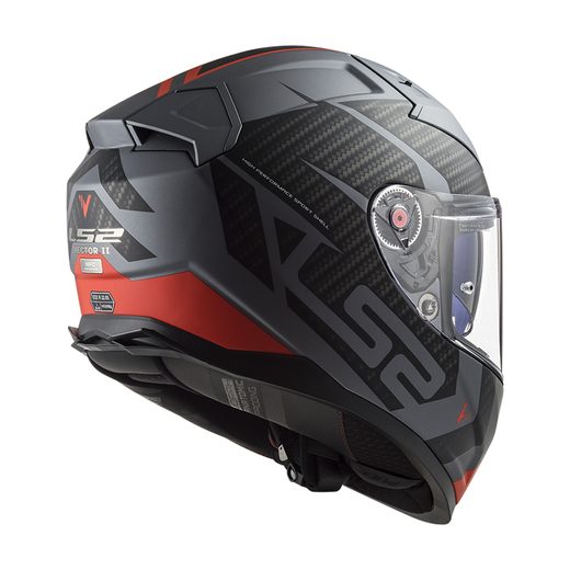 LS2 FF811 VECTOR II SPLITTER MATT TITANIUM RED-06