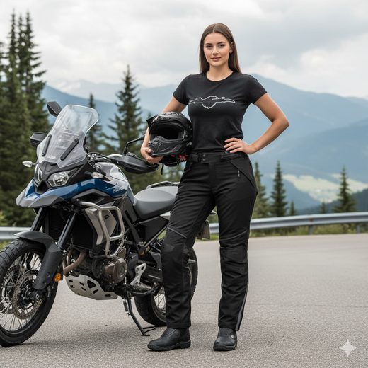 DÁMSKÉ KALHOTY S LAMINOVANOU MEMBRÁNOU IXS TOURSTER-STX 2.0 X2-115606 ČERNÝ