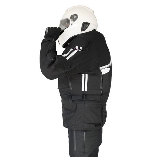 TEXTILNÍ AIRBAGOVÁ BUNDA HELITE TOURING ČERNÁ