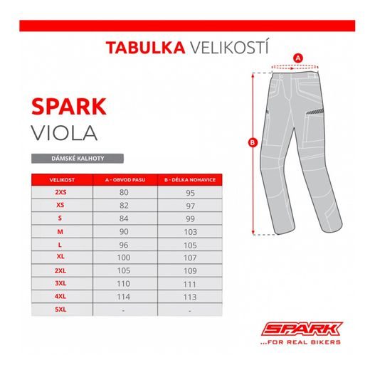 DÁMSKÉ TEXTILNÍ MOTO KALHOTY SPARK VIOLA BLACK