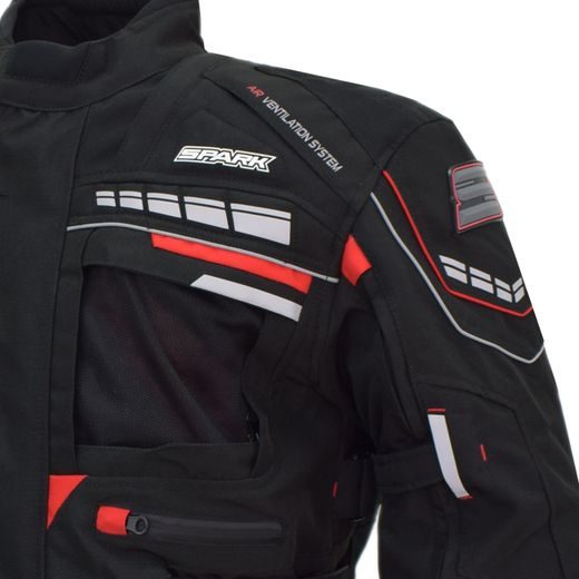 PÁNSKÁ TEXTILNÍ MOTO BUNDA SPARK AVENGER EVO BLACK