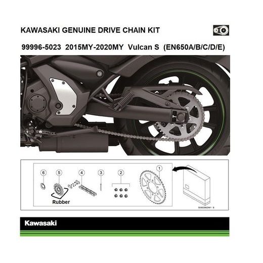 ORIGINÁLNÍ ŘETĚZOVÁ SADA KAWASAKI VULCAN S 2015-2022