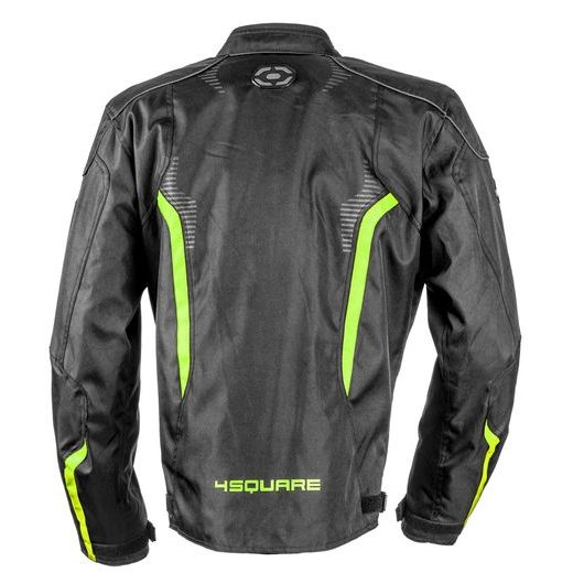 STREET BUNDA NA MOTORKU SPORTSTER 4SQUARE - ČERNÁ/FLUO