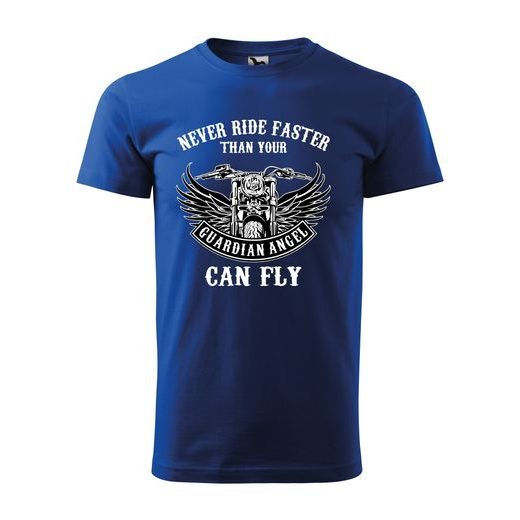 PÁNSKÉ TRIKO S MOTIVEM CHOPPERS GUARDIAN ANGEL - KRÁLOVSKY MODRÉ