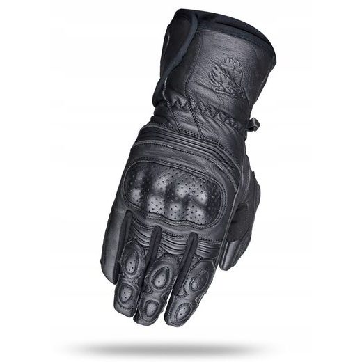 WOLF ULTOR BLACK KOŽENÉ RUKAVICE NA MOTORKU