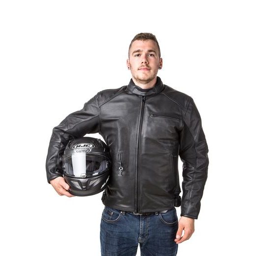 KOŽENÁ AIRBAGOVÁ BUNDA HELITE ROADSTER ČERNÁ