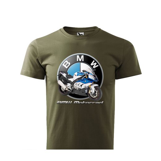 PÁNSKÉ TRIKO S MOTIVEM BMW S 1000 RR 2 MOTORRAD - MILITARY