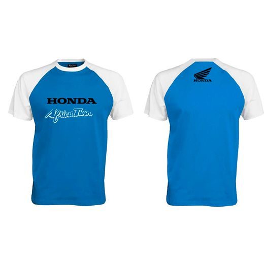 PÁNSKÉ TRIKO S MOTIVEM HONDA AFRICA - BÍLO/MODRÉ